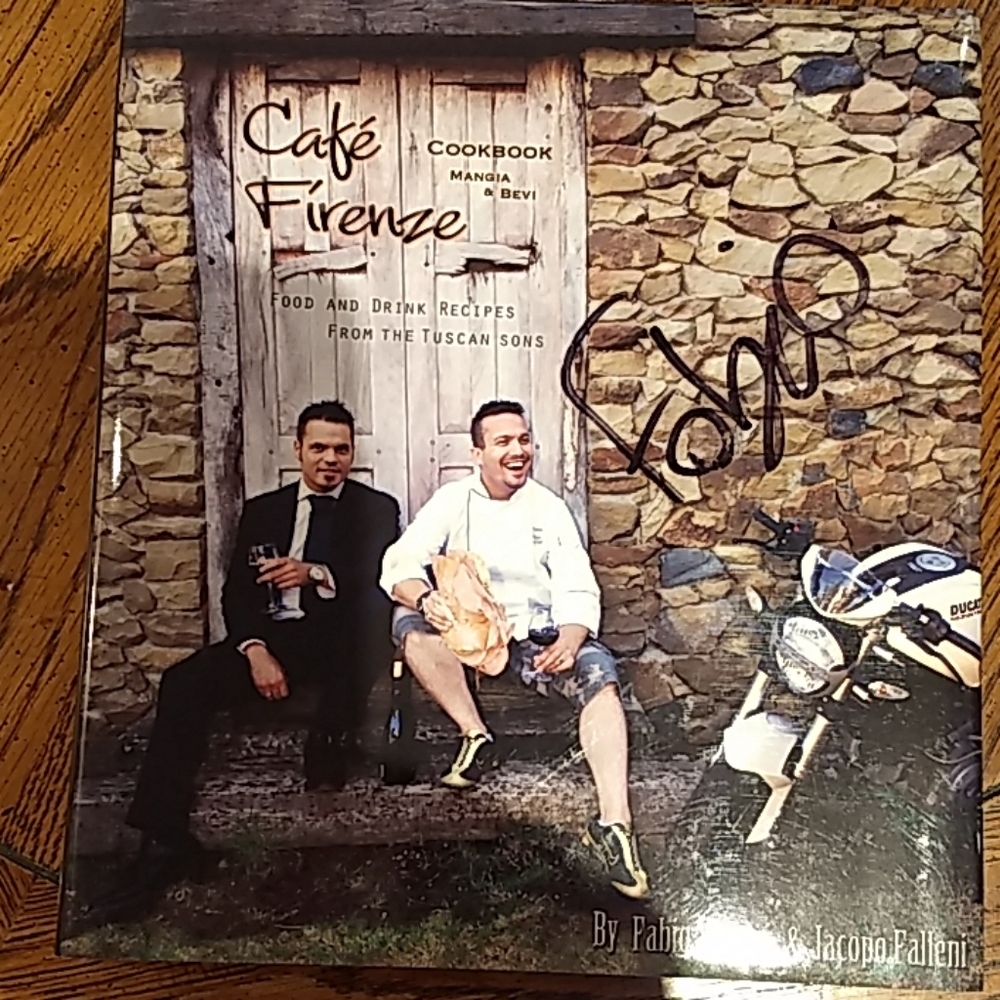 Fabio Viviani autographed cookbook.